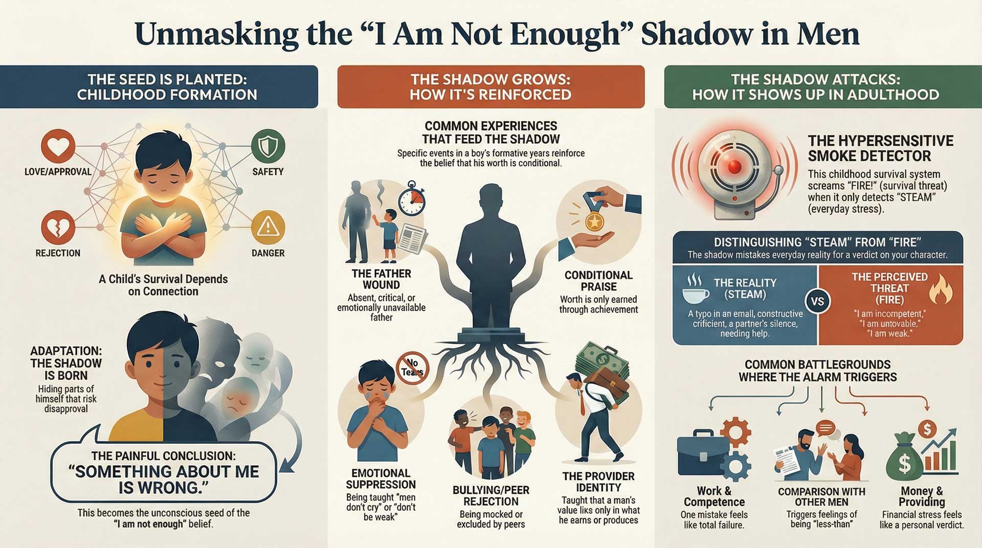 Unmasking the I Am Not Enough Shadow in Men