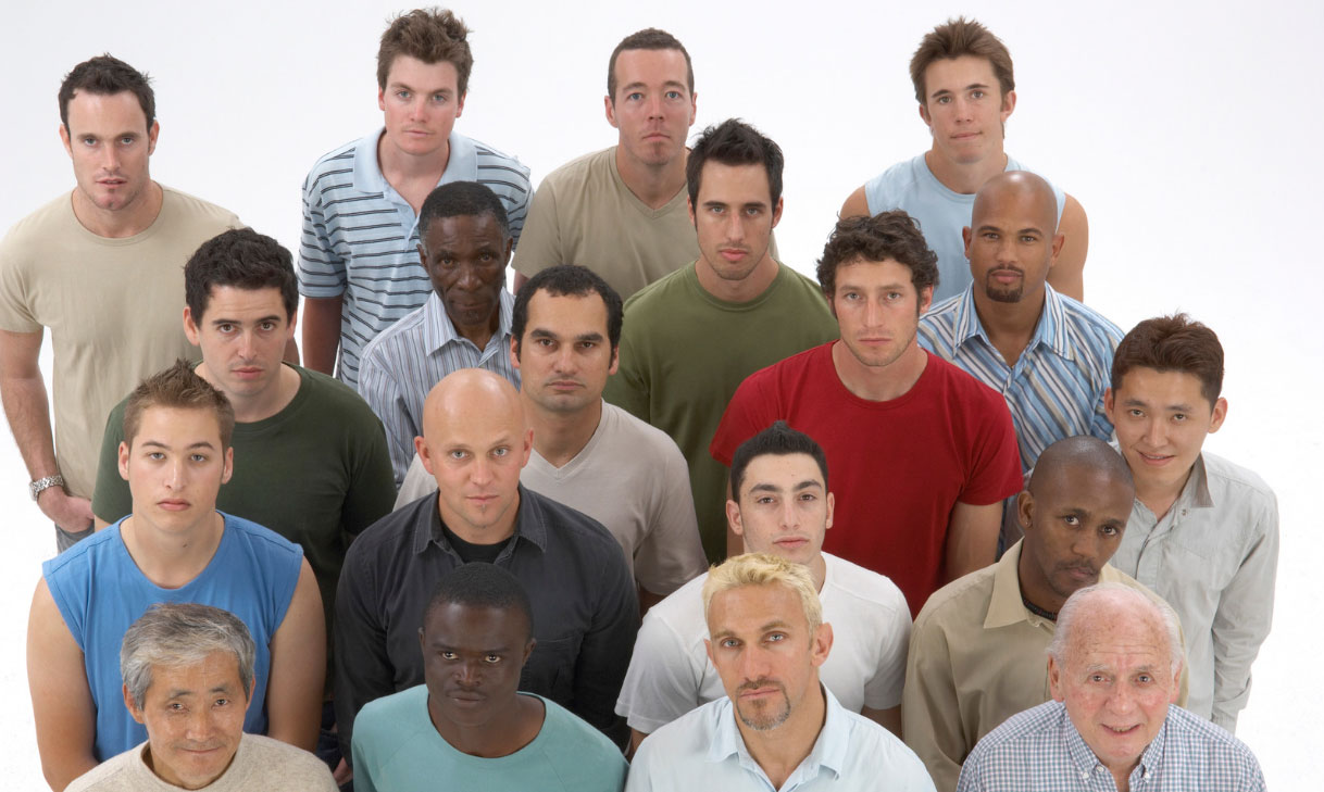 Men who join an online men's group include men of all ages from young men to elders